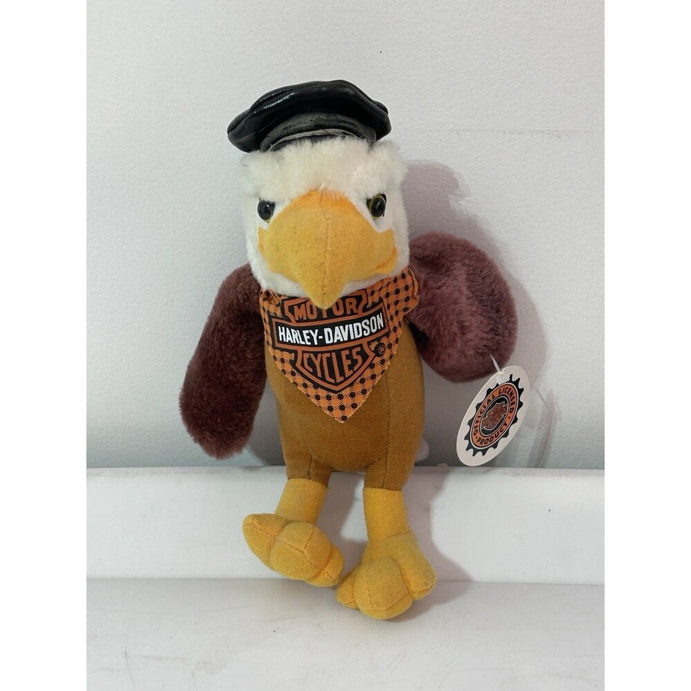 Vintage Officially Licensed Harley Davidson Mascot Plush 11" Stuffed Eagle